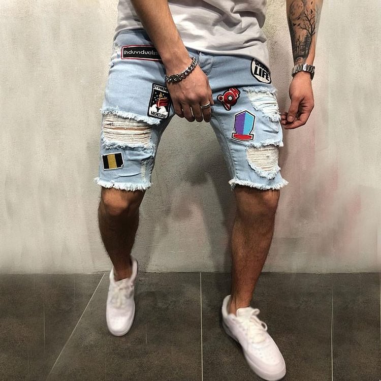Slim-fit Denim Shorts