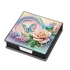 Animals Leather Diamond Art Note Box with 160 Sheets of Paper for DIY Art Craft