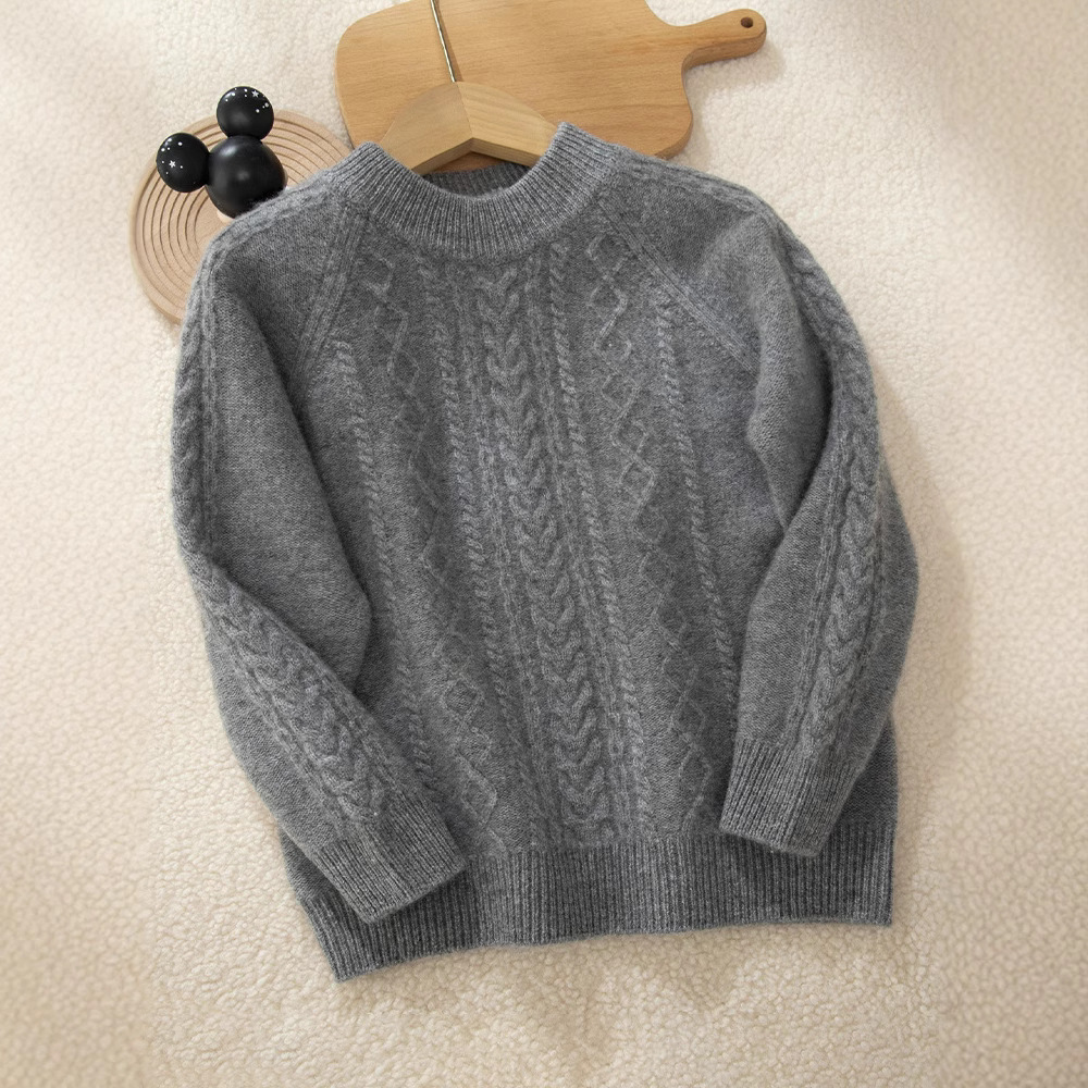 Unisex Kids Cashmere Sweater REAL SILK LIFE