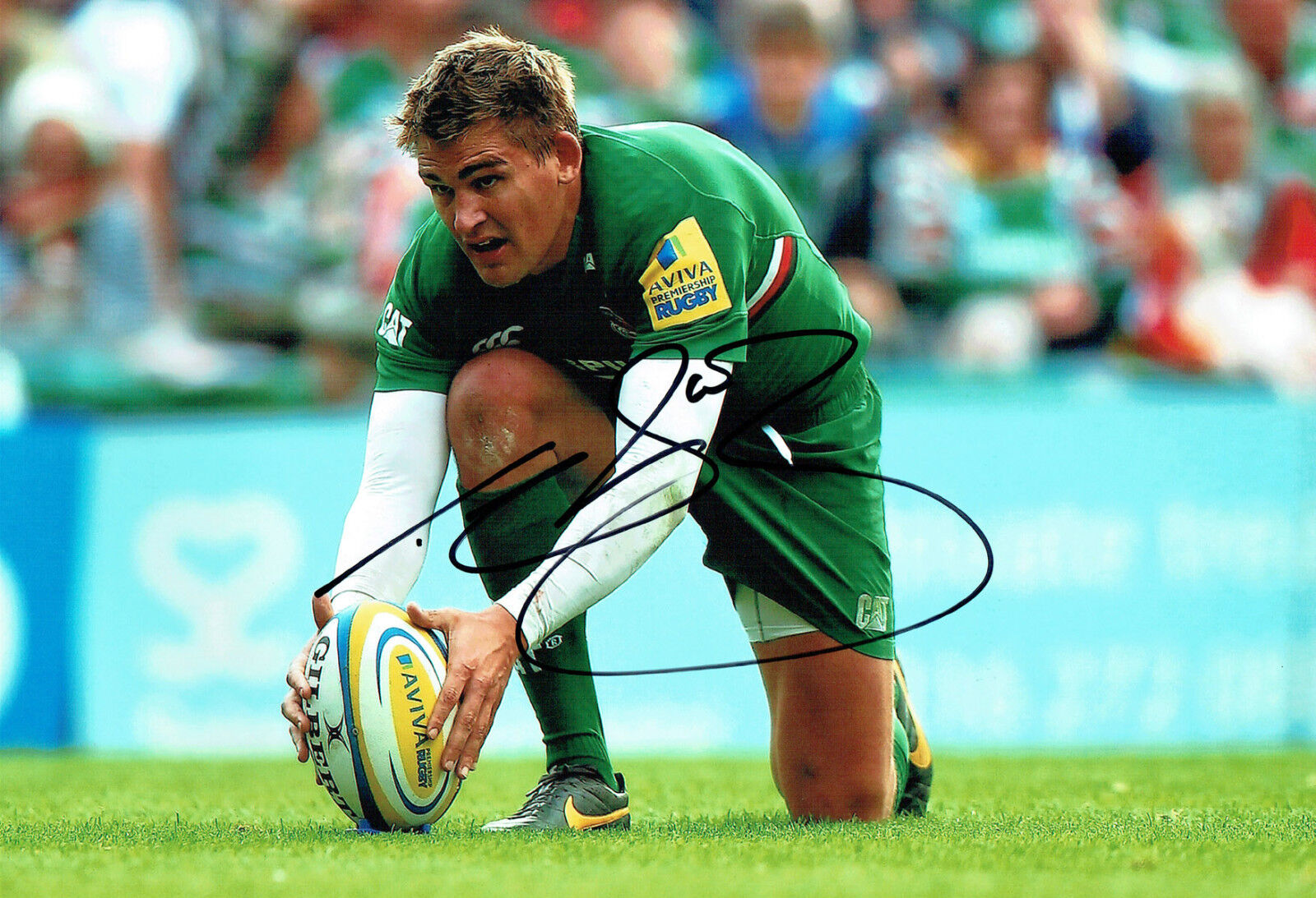 Toby FLOOD Signed Autograph 12x8 Photo Poster painting AFTAL COA England Rugby Player