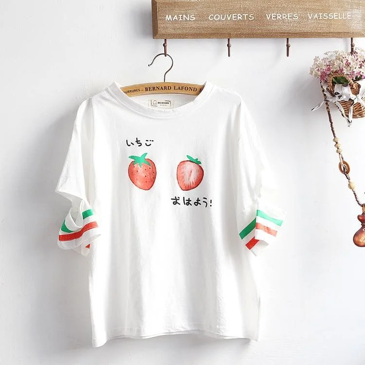 Kawaii Strawberry Tee Shirt SP13726