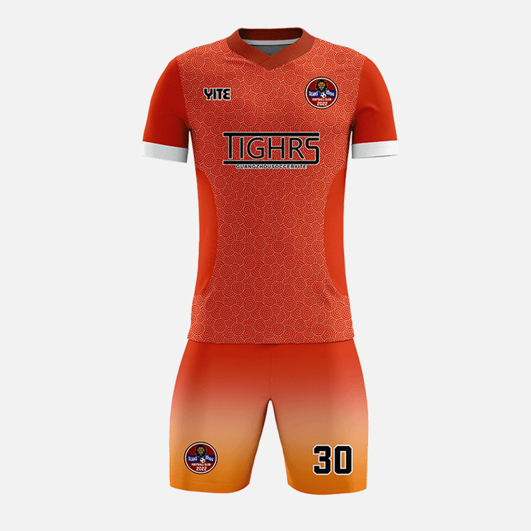 YITE | YTZQ122-Orange And White  Soccer Uniforms