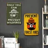2PCS Smokey Bear - Metal Tin Signs Set(8*12Inch/12*16Inch) - Animal