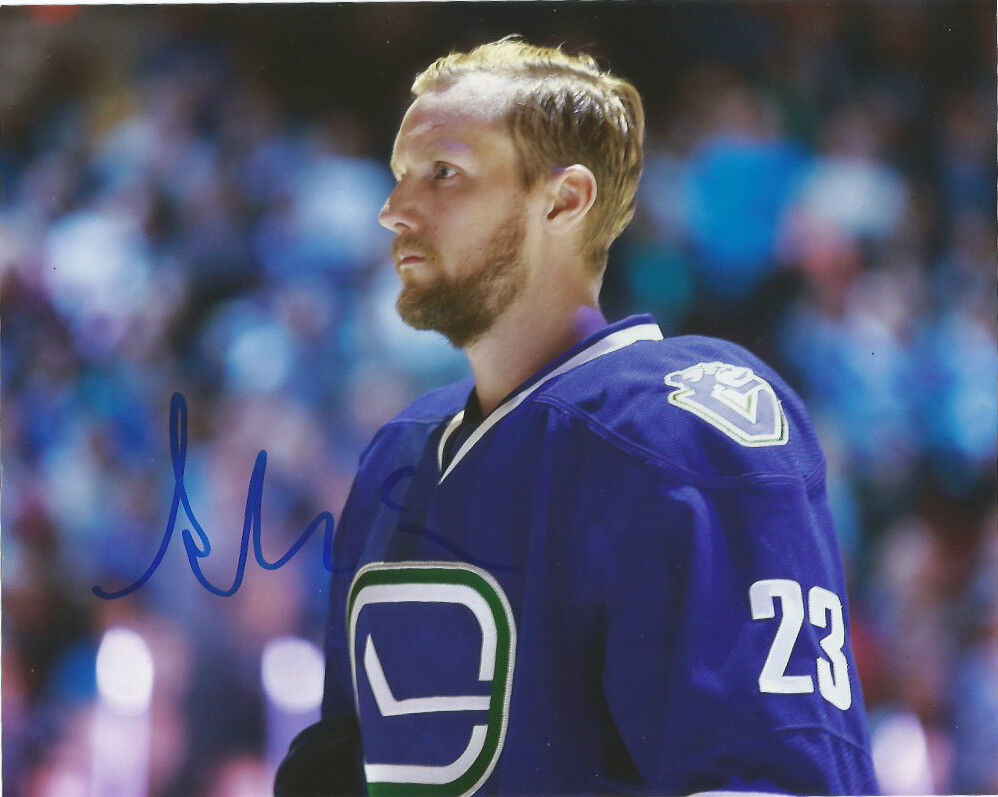 Vancouver Canucks Alexander Edler Autographed Signed 8x10 NHL Photo Poster painting COA #6