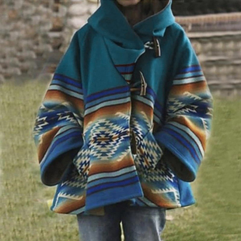 Yellowstone Wool Blend Beth Dutton Blue Hooded Kelly Reilly Coat - vzzhome