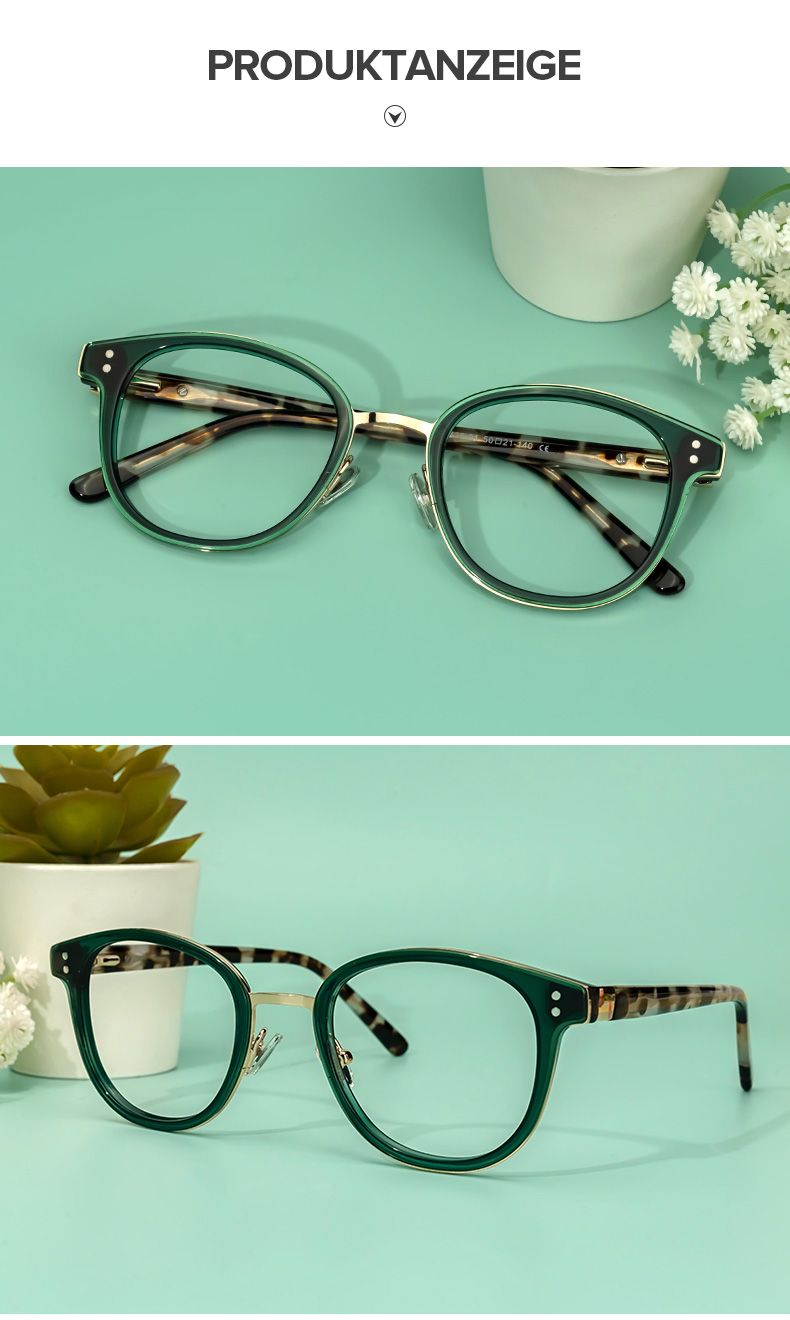 Matthew Grün Rund Brille