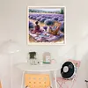 Picnic In Lavender Fields-11CT Stamped Cross Stitch 40*40cm/15.75*15.75in tapestrymarket
