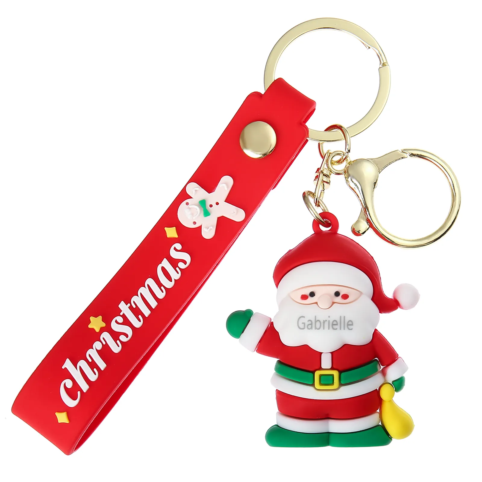 Porte-clés 3D Père Noël – Lot De 5, Décoration Festive, Idée Cadeau De Noël