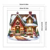 Christmas Cottage-11CT Counted Cross Stitch 50*50cm/19.69*19.69in