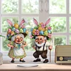 Diamond Painting Acrylic Easter Couple Diamond Painting Desktop Ornaments