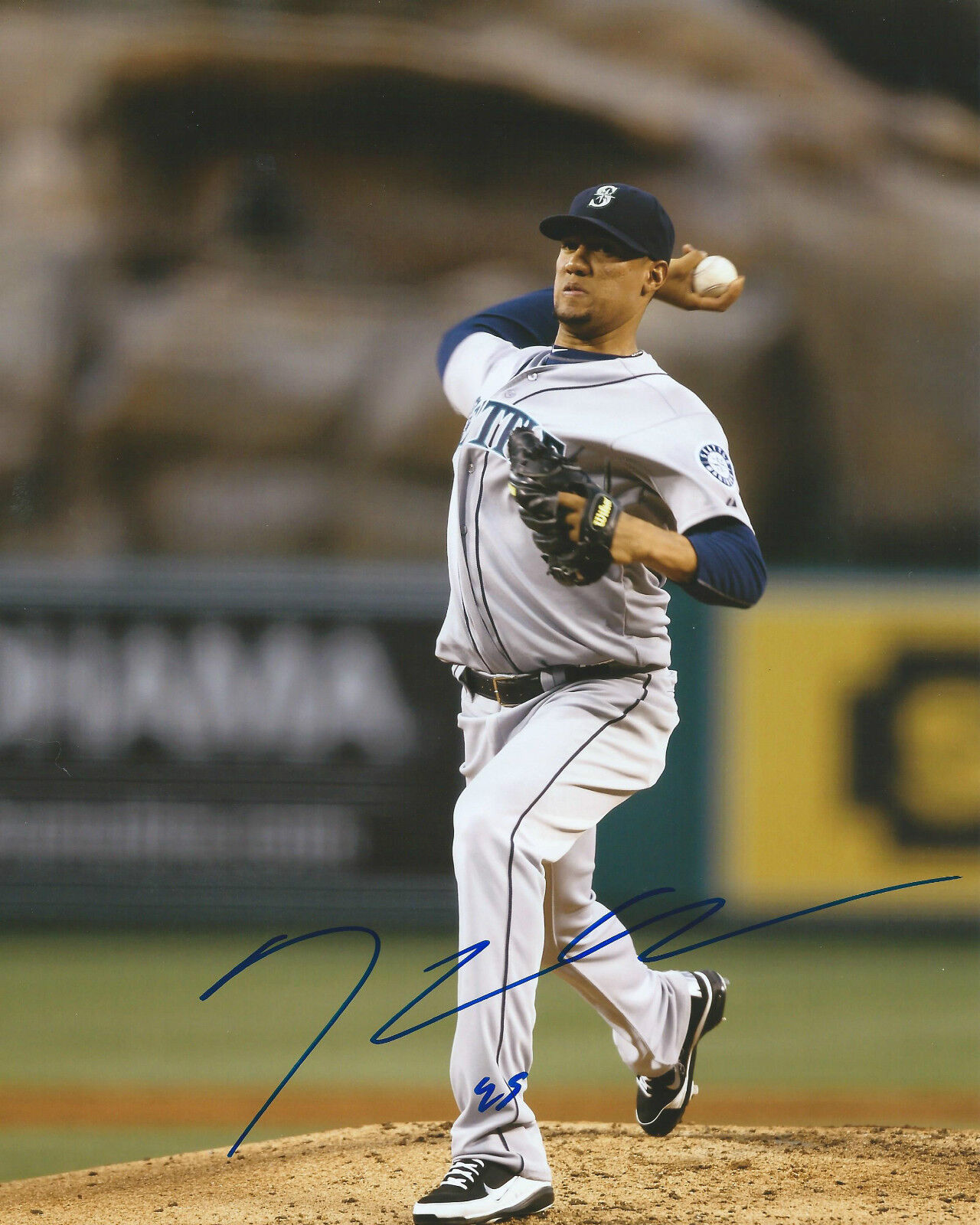 **GFA Seattle Mariners *HECTOR NOESI* Signed 8x10 Photo Poster painting H7 COA**