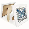 5D DIY Partial Special Shaped Drill Diamond Painting Kit Butterfly Decor With Frame Kit 18x18cm