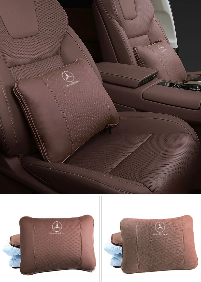 Car high-end leather pillow quilt (customized car LOGO style)