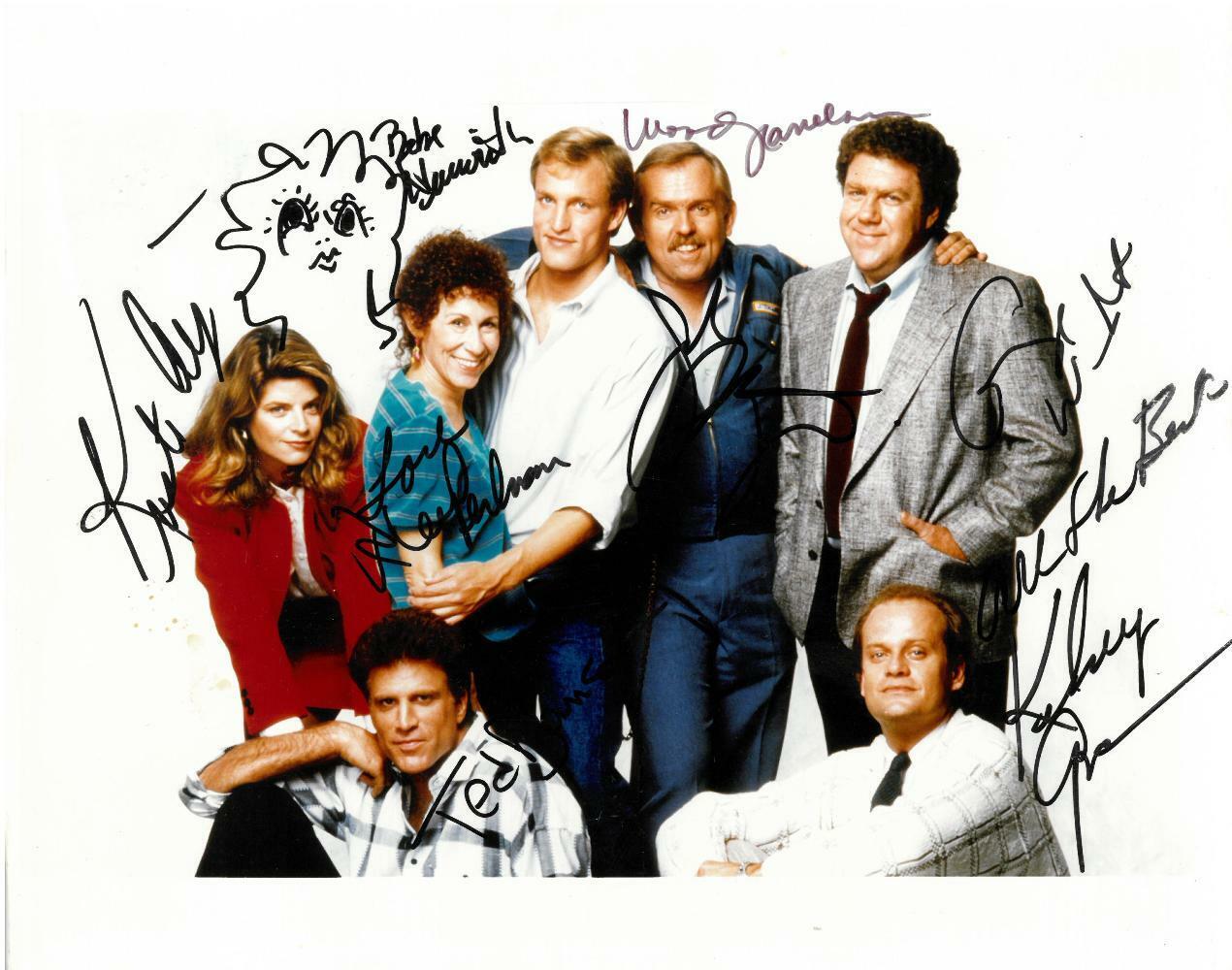 Cheers Cast Signed Authentic Autographed 8x10 Photo Poster painting (8 Sigs) BECKETT #AA00610