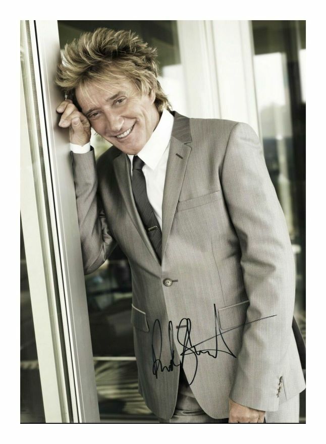 ROD STEWART AUTOGRAPH SIGNED PP Photo Poster painting POSTER