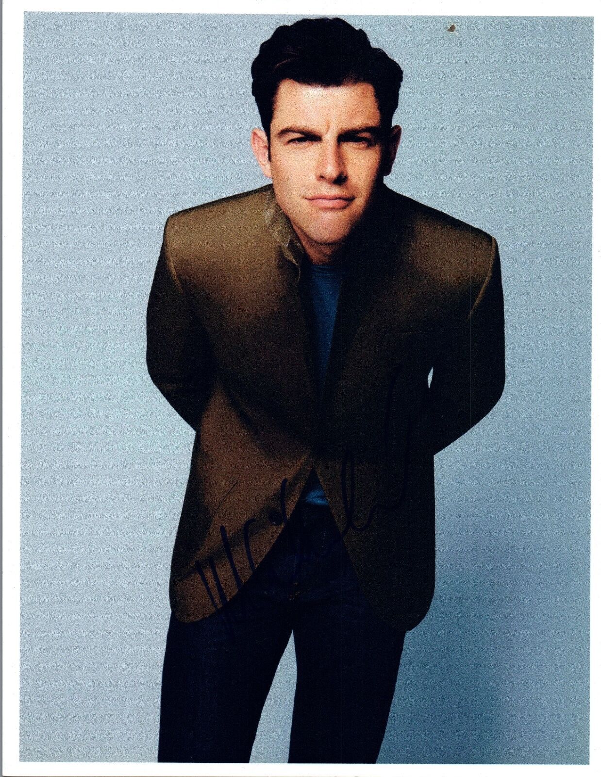 Max Greenfield Signed Autographed 8x10 Photo Poster painting New Girl Star COA VD