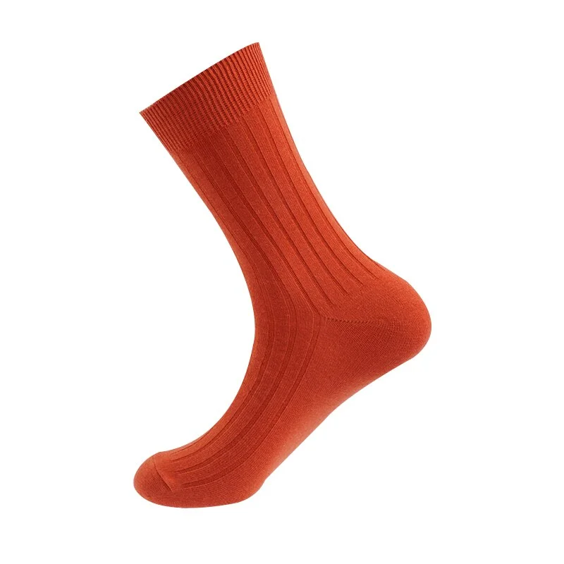 Men and Women Couple Socks Autumn Spring Cotton Rib Solid Colors Harajuku Crew Fashion Street Casual Middle Tube Unisex Sock