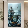 5D DIY Full Round Drill Diamond Painting Cup Kit Home Decor Art Craft 40x70cm