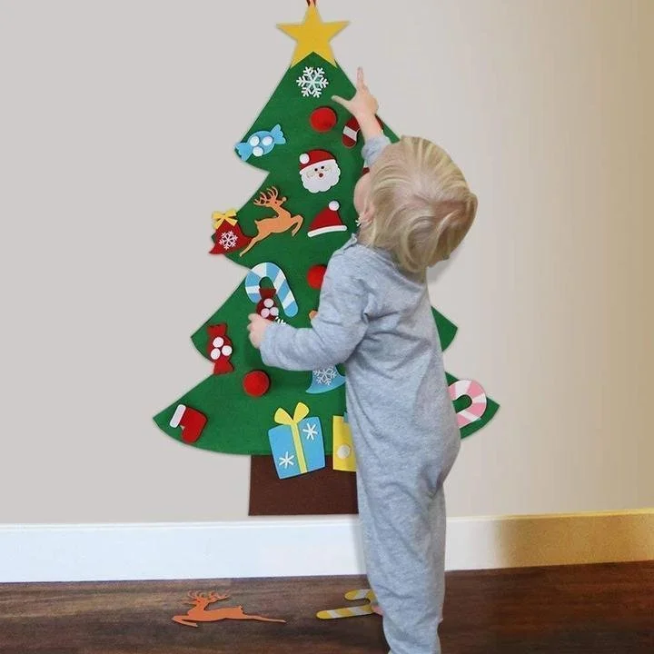 diy felt christmas tree snowman best gift for children