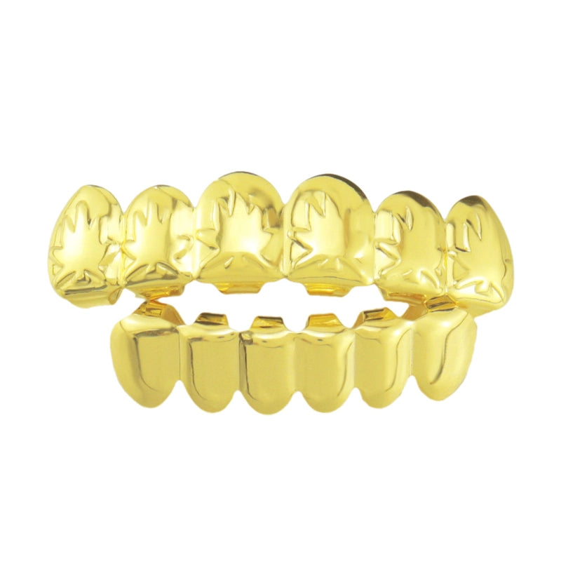 Hip-Hop Solid Color Copper Unisex Tooth Socket Punk Rings