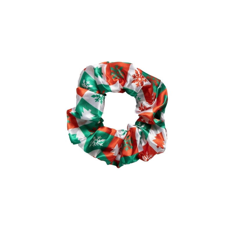 Christmas Minimalist Women’s Christmas Hat Christmas Tree Flakes Hair Tie