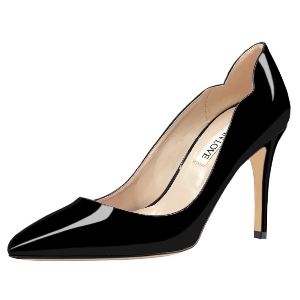 Classic  3.5" Middle Heels Shoes Women Daily  Pumps-MERUMOTE