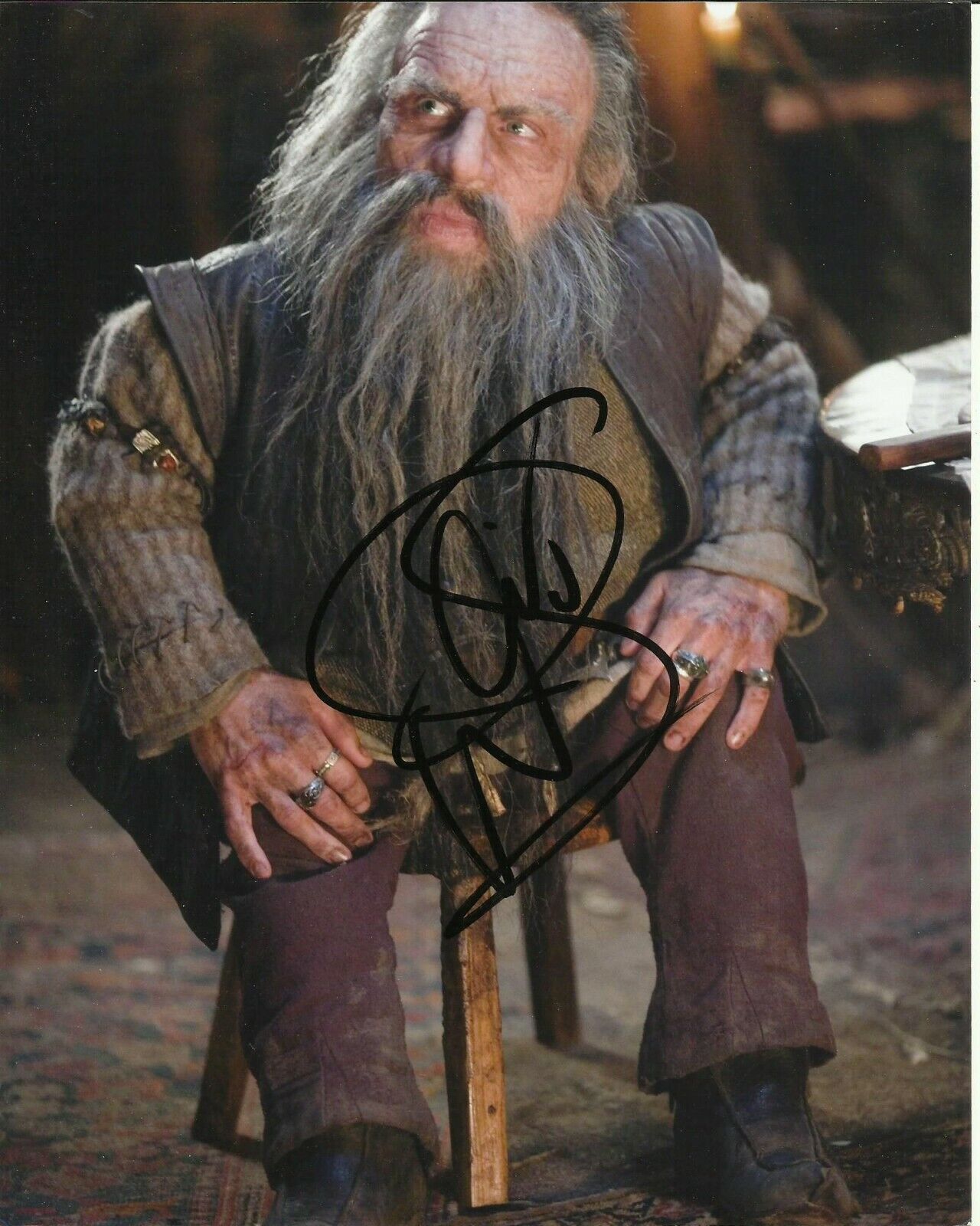 WARWICK DAVIS SIGNED HARRY POTTER Photo Poster painting UACC REG 242