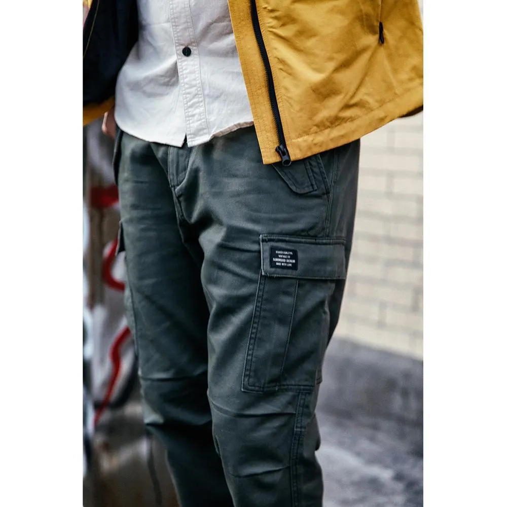 SIMWOOD 2021 Spring Winter New  Cargo Pants Men Tactical Pants Slim Fit Ankle-length Military Track Trousers Quality Clothes