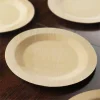 10 Pack | 11" Eco Friendly Bamboo Round Disposable Dinner Plates