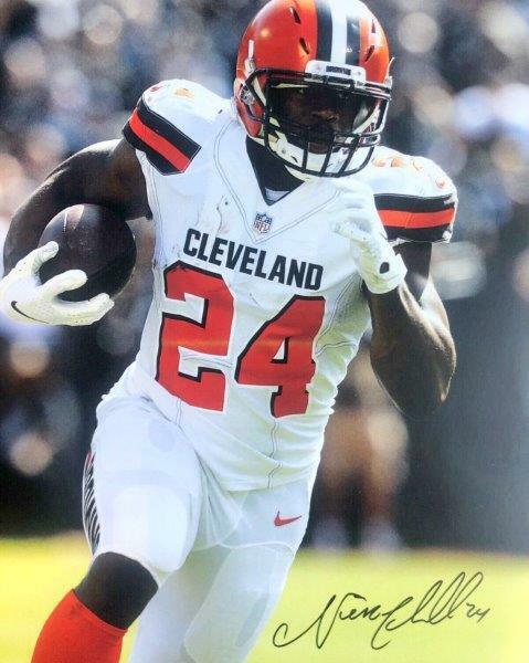 REPRINT - NICK CHUBB Cleveland Browns Signed Autographed 8x10 Photo Poster painting RP Man Cave