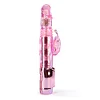 Rechargeable thrusting butterfly Rabbit vibrator with rotating beads