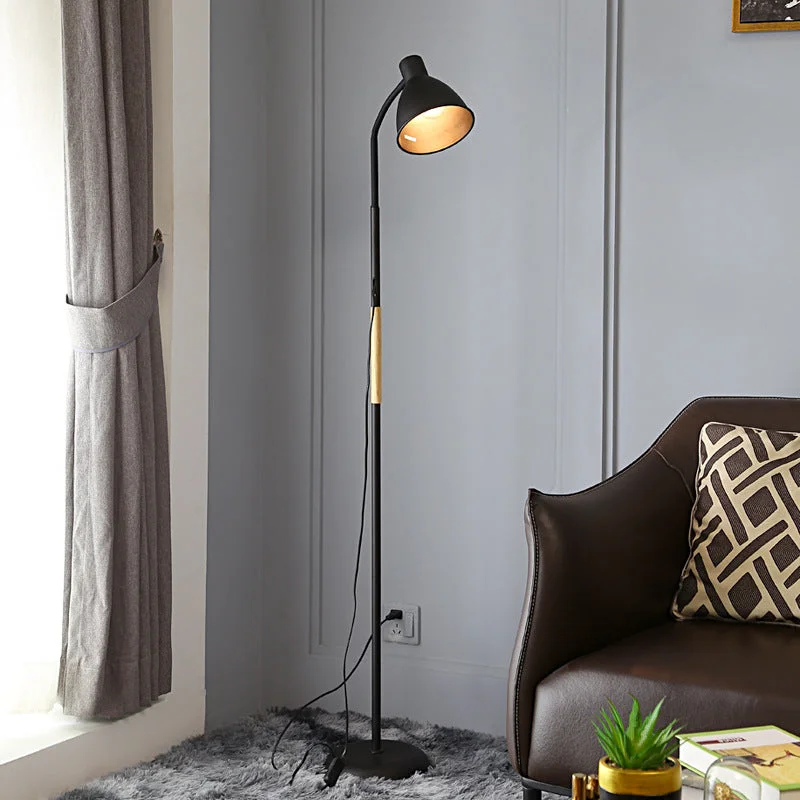 Simple Led Living Room Floor Lamp Study Bedside Lamp Bedroom Floor Lamp