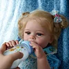 20" Lifelike Blue Eyes Handmade Silicone Vinyl Reborn Baby Girl Zidina - RBBI-Myrebornbabydoll&reg; Myrebornbabydoll&reg;