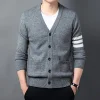 New Style Pocket Knitted Cardigan