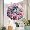 DIY Mother Mary Acrylic Diamond Painting Hanging Pendant