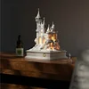 Medieval castle plaster touch aromatherapy lamp bedroom bedside atmosphere diffuser night light ornaments
