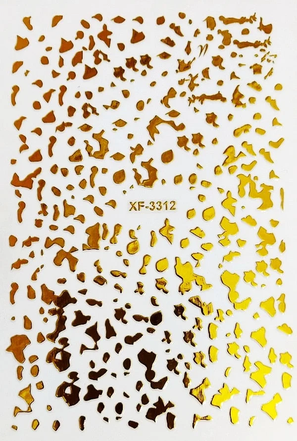 New 3D Bohemia Self-Adhesive Neon Curve Serpentine Letter Stripe Nails Stickers Acrylic Decorations Manicure Design-Nail Inspo