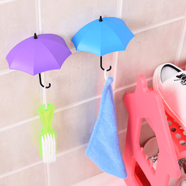 Rainbow Umbrella Punch-Free Hook