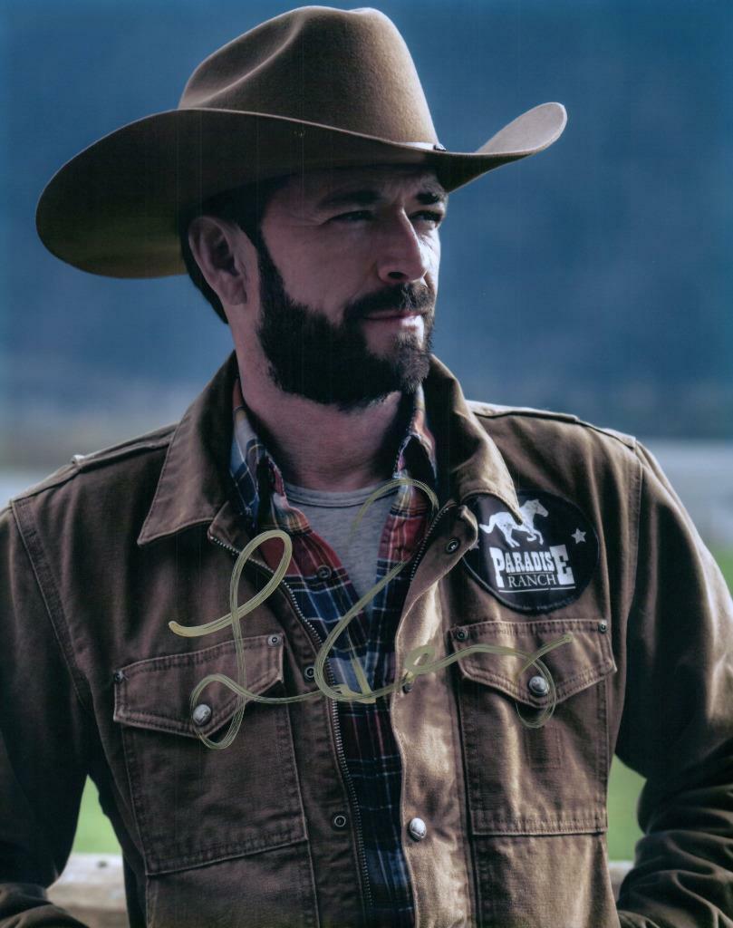 Luke Perry autographed 8x10 Photo Poster painting signed Picture Very Nice and COA