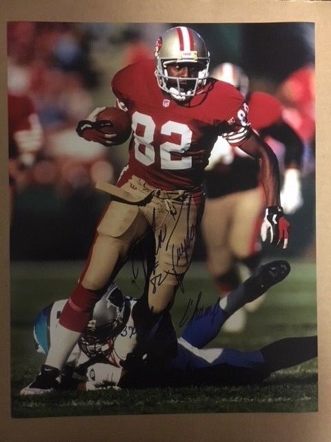 John Taylor 49ers Signed & Inscribed 3X SB Champ! 11x14 Photo Poster painting Auction House COA