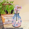 5D DIY Special Shape Diamond Painting Desk Ornament Flower Vase Decor Kit