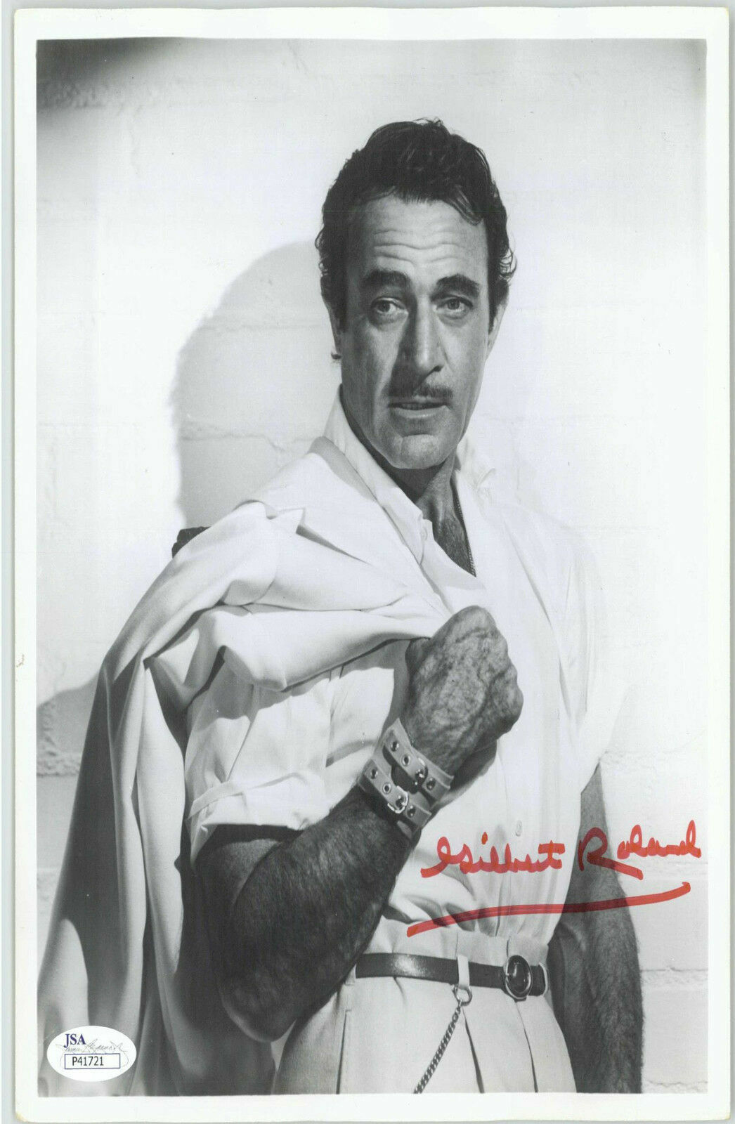 GILBERT ROLAND (DECEASED) MEXICAN ACTOR SIGNED 8X10 JSA AUTHEN.COA #P41721