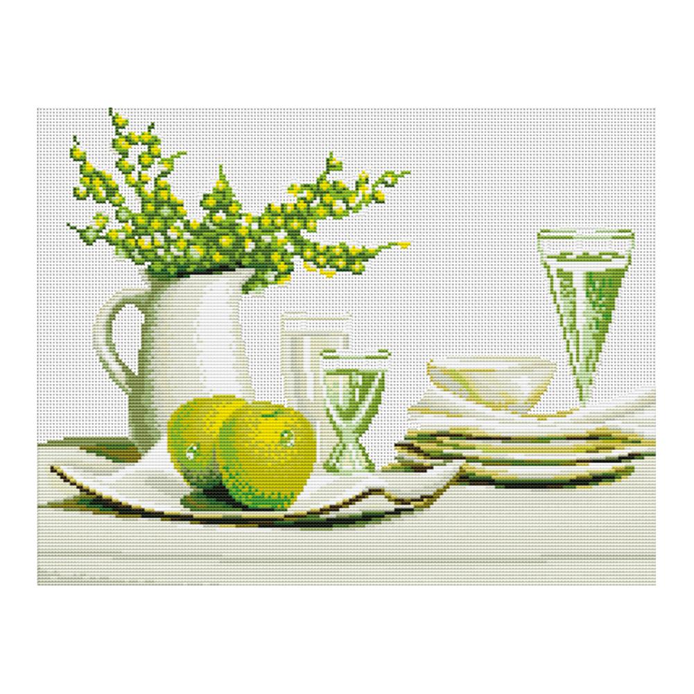 

Cool Summer - 11CT Stamped Cross Stitch - 52*43cm, 501 Original