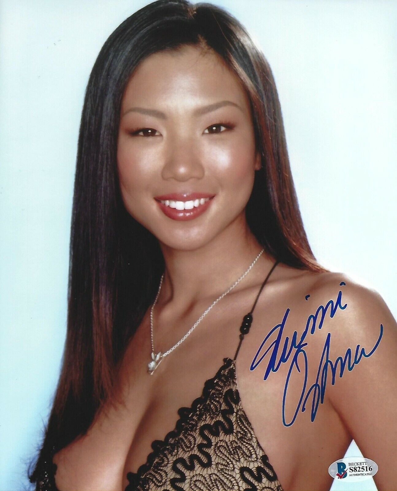 Hiromi Oshima Signed Playboy 8x10 Photo Poster painting BAS Beckett COA 2004 Picture Autograph 3