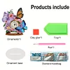 (US Local)Acrylic Special Shape Flower Butterfly Diamond Painting Clock for Home Office