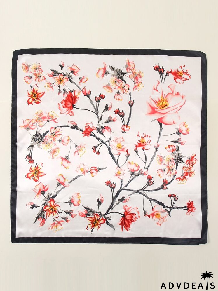 Flower Print Scarf