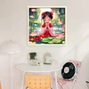 Lotus Fairy-11CT Stamped Cross Stitch 50*50cm/19.69*19.69in