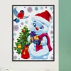 Diamond Painting-DIY Full Round Drill Christmas Snowman