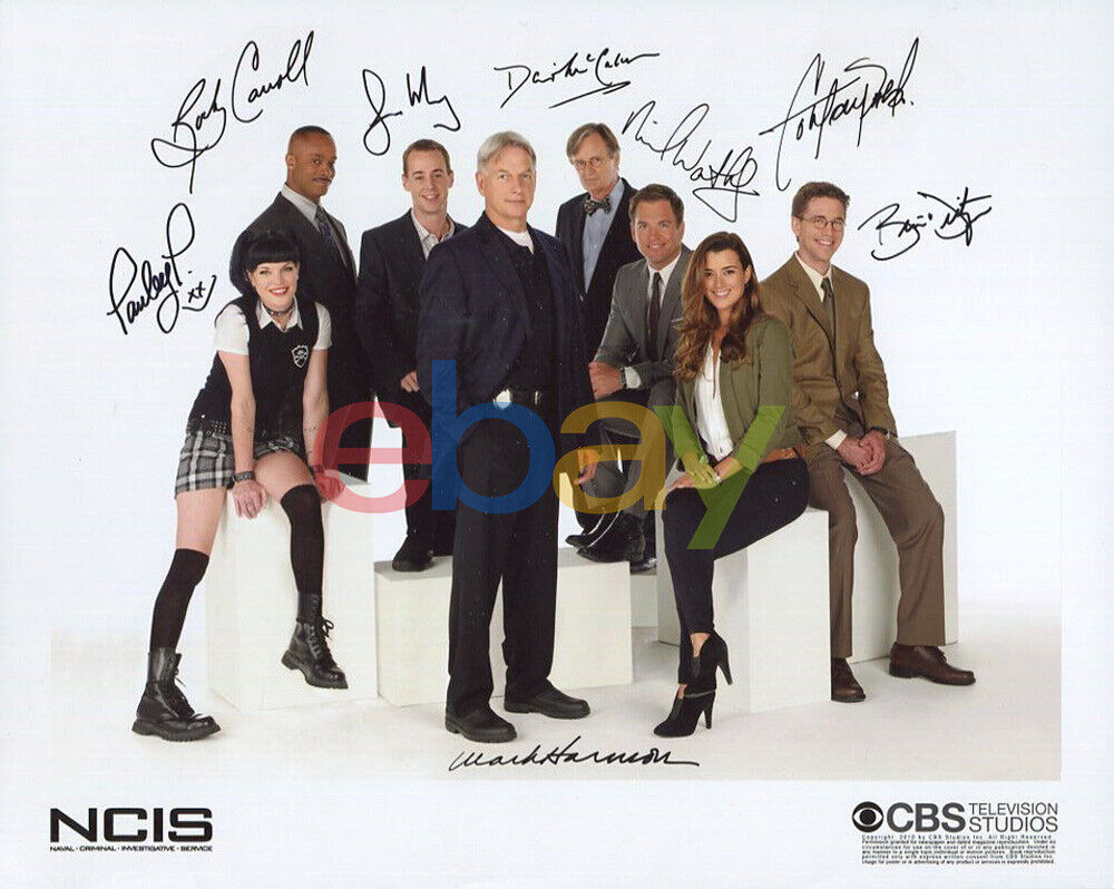 NCIS TV Cast Signed 8x10 Autographed Photo Poster painting reprint