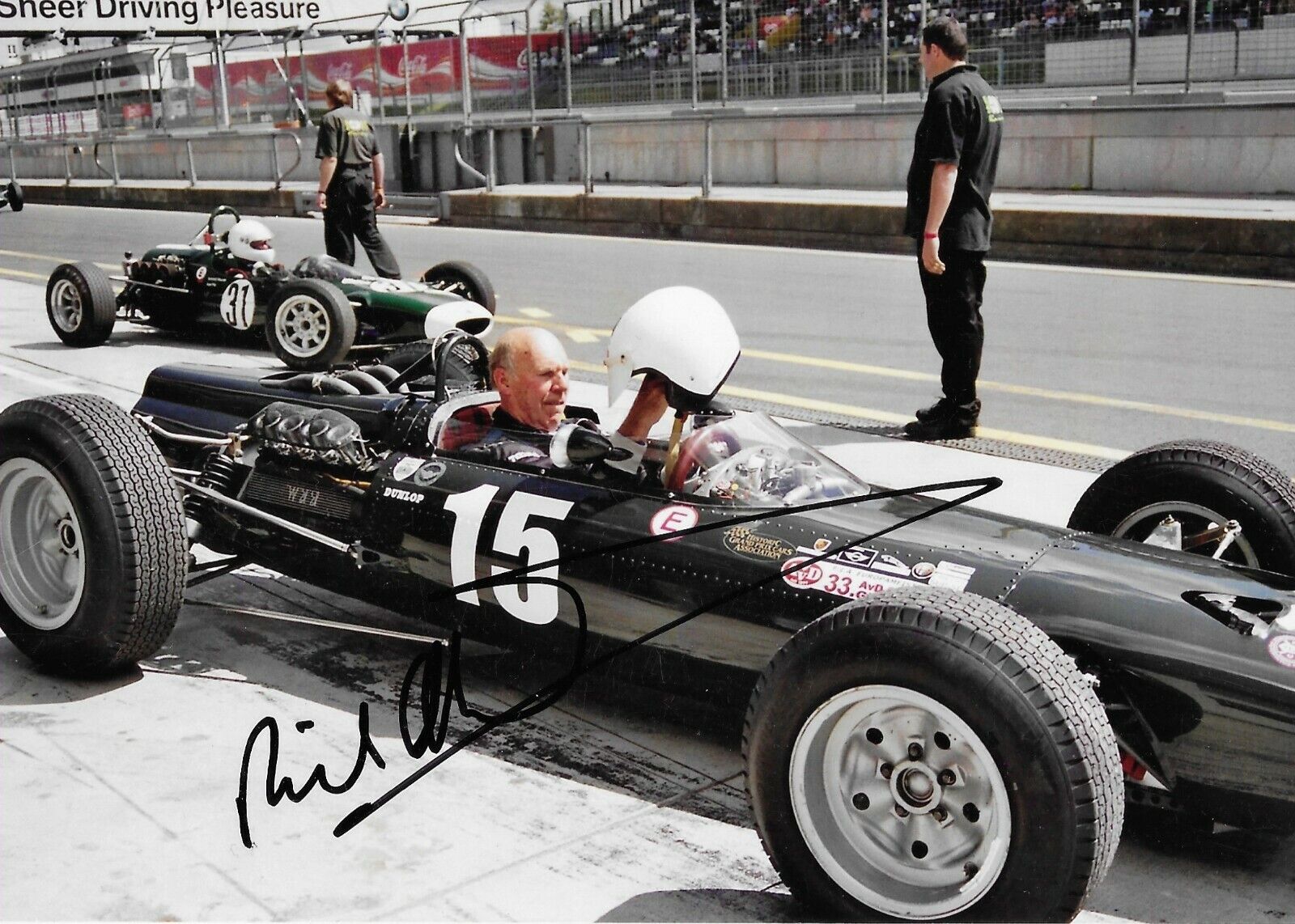 RICHARD ATTWOOD FORMULA ONE F1 SIGNED 5X7* Photo Poster painting (FORMEL 1 AUTOGRAPH)